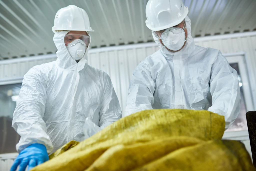 Workers performing an asbestos Removal job