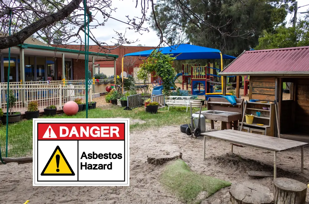 Outdoor playground of a kindergarten in Australia may contain asbestos