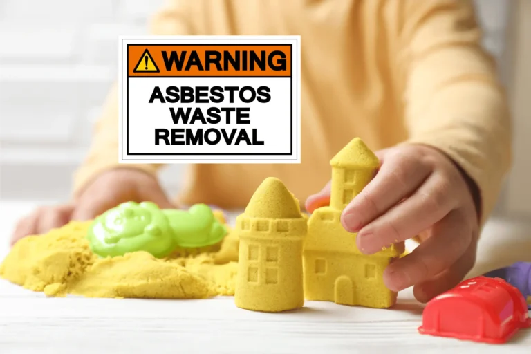 Where to dispose of kinetic sand warning child playing with kinetic sand
